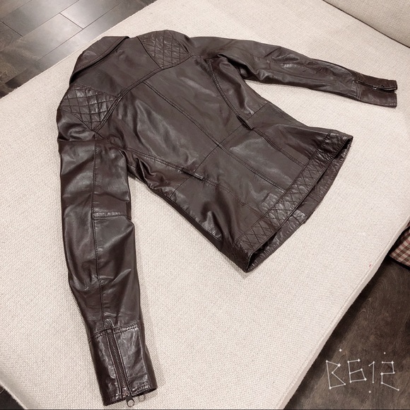 Ted Baker brown Trench leather jacket - Picture 4 of 8